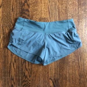 Lululemon Green Running Shorts